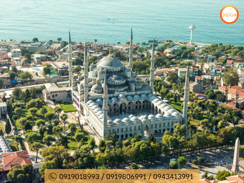 Blue Mosque sở hữu sáu ngọn tháp cao vút - Du lịch 360Go 